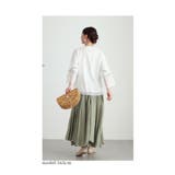 シフォンに咲く花刺繍のチャイナ風シャツブラウス レディース ファッション | Sawa a la mode | 詳細画像15