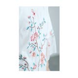 シフォンに咲く花刺繍のチャイナ風シャツブラウス レディース ファッション | Sawa a la mode | 詳細画像16
