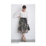 繊細刺繍が美しいリボン付きチュールスカート レディース ファッション | Sawa a la mode | 詳細画像11 