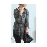 アシンメトリーな裾のカッティングレーストップス レディース ファッション | Sawa a la mode | 詳細画像18
