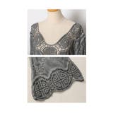 アシンメトリーな裾のカッティングレーストップス レディース ファッション | Sawa a la mode | 詳細画像23