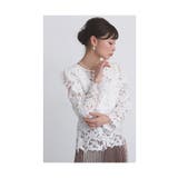 リンドウの花咲くエレガントな総レースブラウストップス レディース ファッション | Sawa a la mode | 詳細画像16