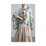 涼しく日焼け対策できる花柄ポンチョ風ストール レディース ファッション | Sawa a la mode | 詳細画像9