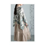 涼しく日焼け対策できる花柄ポンチョ風ストール レディース ファッション | Sawa a la mode | 詳細画像10