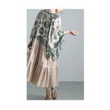 涼しく日焼け対策できる花柄ポンチョ風ストール レディース ファッション | Sawa a la mode | 詳細画像12