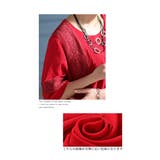 ヴィンテージ感じるシボ感花柄かぎ編みレーストップス レディース ファッション | Sawa a la mode | 詳細画像4 