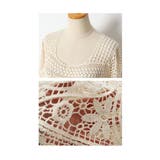 花模様浮き立つ透かし編みレースチュニック レディース ファッション | Sawa a la mode | 詳細画像23 