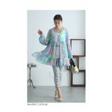 パッチワーク風柄合わせのティアードチュニック レディース ファッション | Sawa a la mode | 詳細画像19