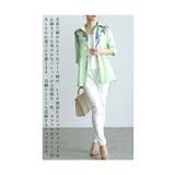 季節感じるパステルカラーを纏うリーフ柄シャツチュニック レディース ファッション | Sawa a la mode | 詳細画像6