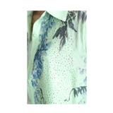季節感じるパステルカラーを纏うリーフ柄シャツチュニック レディース ファッション | Sawa a la mode | 詳細画像9