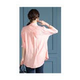 季節感じるパステルカラーを纏うリーフ柄シャツチュニック レディース ファッション | Sawa a la mode | 詳細画像18