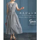 大人な正統派カジュアルに仕上がるギンガム柄ワンピース レディース ファッション | Sawa a la mode | 詳細画像1