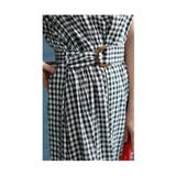 大人な正統派カジュアルに仕上がるギンガム柄ワンピース レディース ファッション | Sawa a la mode | 詳細画像14