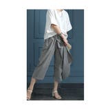 綺麗めコンサバティブな巻きスカート風ギンガムパンツ レディース ファッション | Sawa a la mode | 詳細画像17 