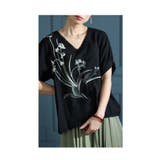 個性すぎない大人な存在感を纏う花柄ステッチトップス レディース ファッション | Sawa a la mode | 詳細画像9