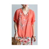 個性すぎない大人な存在感を纏う花柄ステッチトップス レディース ファッション | Sawa a la mode | 詳細画像11