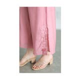 裾に咲く花刺繍の涼しげゆったりロングワイドパンツ レディース ファッション | Sawa a la mode | 詳細画像14