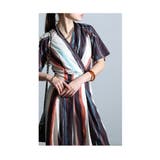 レトロモダンな掠れペイントの魅力ストライプ柄オールインワン レディース | Sawa a la mode | 詳細画像3 