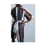レトロモダンな掠れペイントの魅力ストライプ柄オールインワン レディース | Sawa a la mode | 詳細画像11 