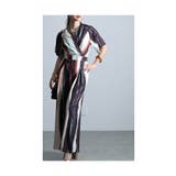 レトロモダンな掠れペイントの魅力ストライプ柄オールインワン レディース | Sawa a la mode | 詳細画像16 