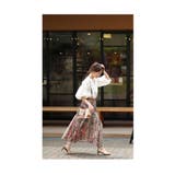 アンティークな花模様のティアードロングスカート レディース ファッション | Sawa a la mode | 詳細画像3