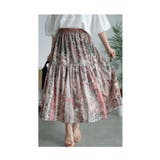 アンティークな花模様のティアードロングスカート レディース ファッション | Sawa a la mode | 詳細画像11
