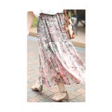 アンティークな花模様のティアードロングスカート レディース ファッション | Sawa a la mode | 詳細画像14