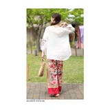 滲み描く花々と蝶のナチュラルなリネンシャツブラウス レディース ファッション | Sawa a la mode | 詳細画像11