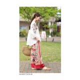 滲み描く花々と蝶のナチュラルなリネンシャツブラウス レディース ファッション | Sawa a la mode | 詳細画像14
