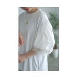 ふんわり袖にレースが靡く異素材ドッキングトップス レディース ファッション | Sawa a la mode | 詳細画像10 
