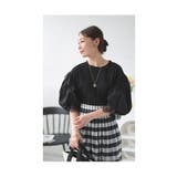 ふんわり袖にレースが靡く異素材ドッキングトップス レディース ファッション | Sawa a la mode | 詳細画像17 