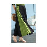 品あるモードに仕上げる配色プリーツスカート レディース ファッション | Sawa a la mode | 詳細画像14 