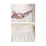 日本画モチーフの斬新さ刺繍ポイントワイドパンツ レディース ファッション | Sawa a la mode | 詳細画像23