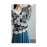 心ときめく可憐が咲く花柄レースシアートップス レディース ファッション | Sawa a la mode | 詳細画像15 