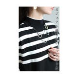 綺麗見えするカジュアル切替ボーダーセットアップ レディース ファッション | Sawa a la mode | 詳細画像5