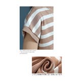 綺麗見えするカジュアル切替ボーダーセットアップ レディース ファッション | Sawa a la mode | 詳細画像12