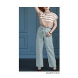 綺麗見えするカジュアル切替ボーダーセットアップ レディース ファッション | Sawa a la mode | 詳細画像13