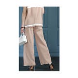 綺麗見えするカジュアル切替ボーダーセットアップ レディース ファッション | Sawa a la mode | 詳細画像14