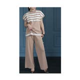 綺麗見えするカジュアル切替ボーダーセットアップ レディース ファッション | Sawa a la mode | 詳細画像15