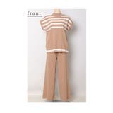 綺麗見えするカジュアル切替ボーダーセットアップ レディース ファッション | Sawa a la mode | 詳細画像20