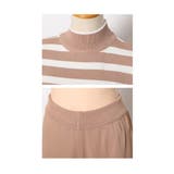 綺麗見えするカジュアル切替ボーダーセットアップ レディース ファッション | Sawa a la mode | 詳細画像23