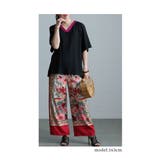 コーデを選ばない万能さ配色ライントップス レディース ファッション | Sawa a la mode | 詳細画像8