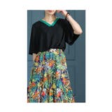 コーデを選ばない万能さ配色ライントップス レディース ファッション | Sawa a la mode | 詳細画像19
