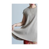 ペプラムの様にふんわり広がるワッフルニットチュニック レディース ファッション | Sawa a la mode | 詳細画像7