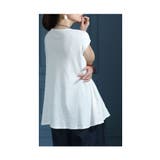 ペプラムの様にふんわり広がるワッフルニットチュニック レディース ファッション | Sawa a la mode | 詳細画像18