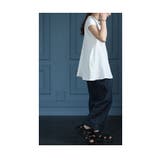 ペプラムの様にふんわり広がるワッフルニットチュニック レディース ファッション | Sawa a la mode | 詳細画像20