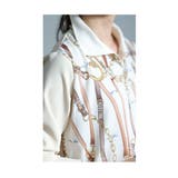 品格纏うカジュアル感スカーフ柄ポロトップス レディース ファッション | Sawa a la mode | 詳細画像3