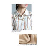品格纏うカジュアル感スカーフ柄ポロトップス レディース ファッション | Sawa a la mode | 詳細画像4