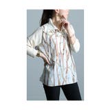品格纏うカジュアル感スカーフ柄ポロトップス レディース ファッション | Sawa a la mode | 詳細画像16