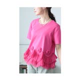 可憐に咲く薔薇とフリルのエレガントカットソー レディース ファッション | Sawa a la mode | 詳細画像15